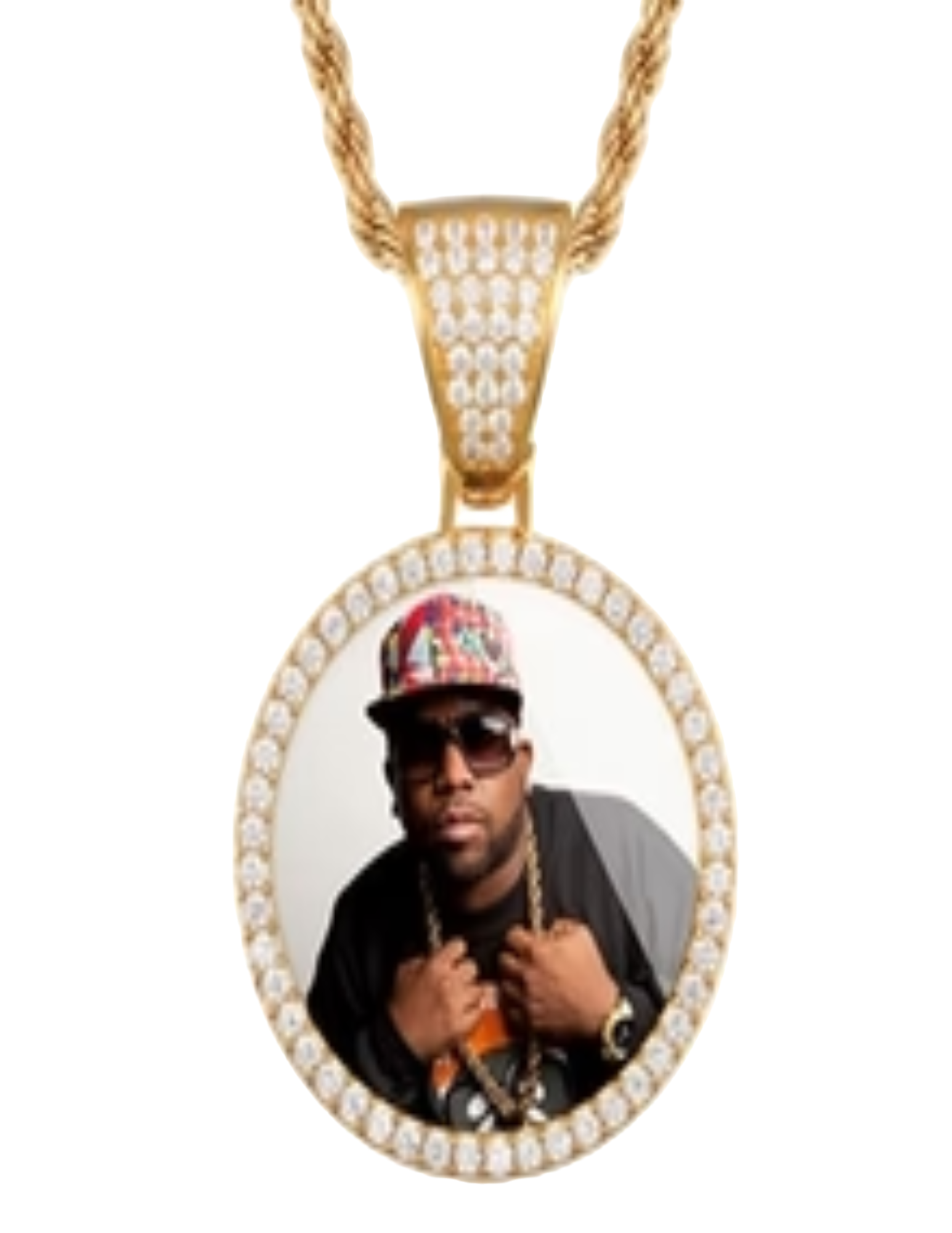 Large Circle Photo Pendant