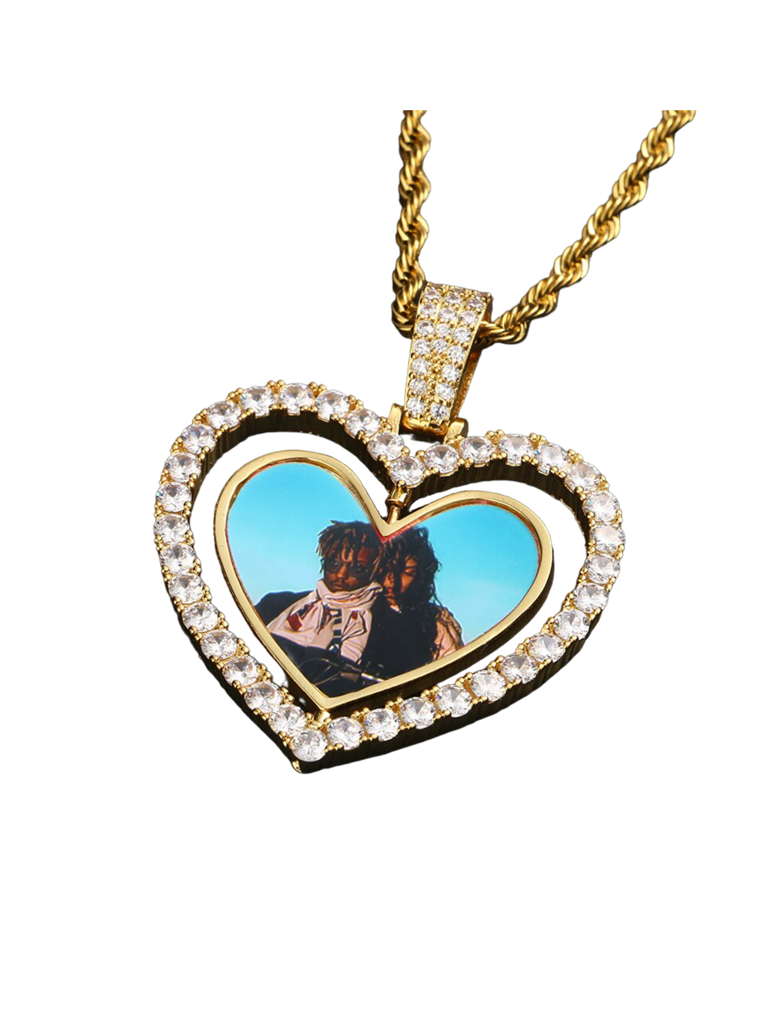 Custom Love Rotating Pendant Necklace(DOUBLE SIDED)