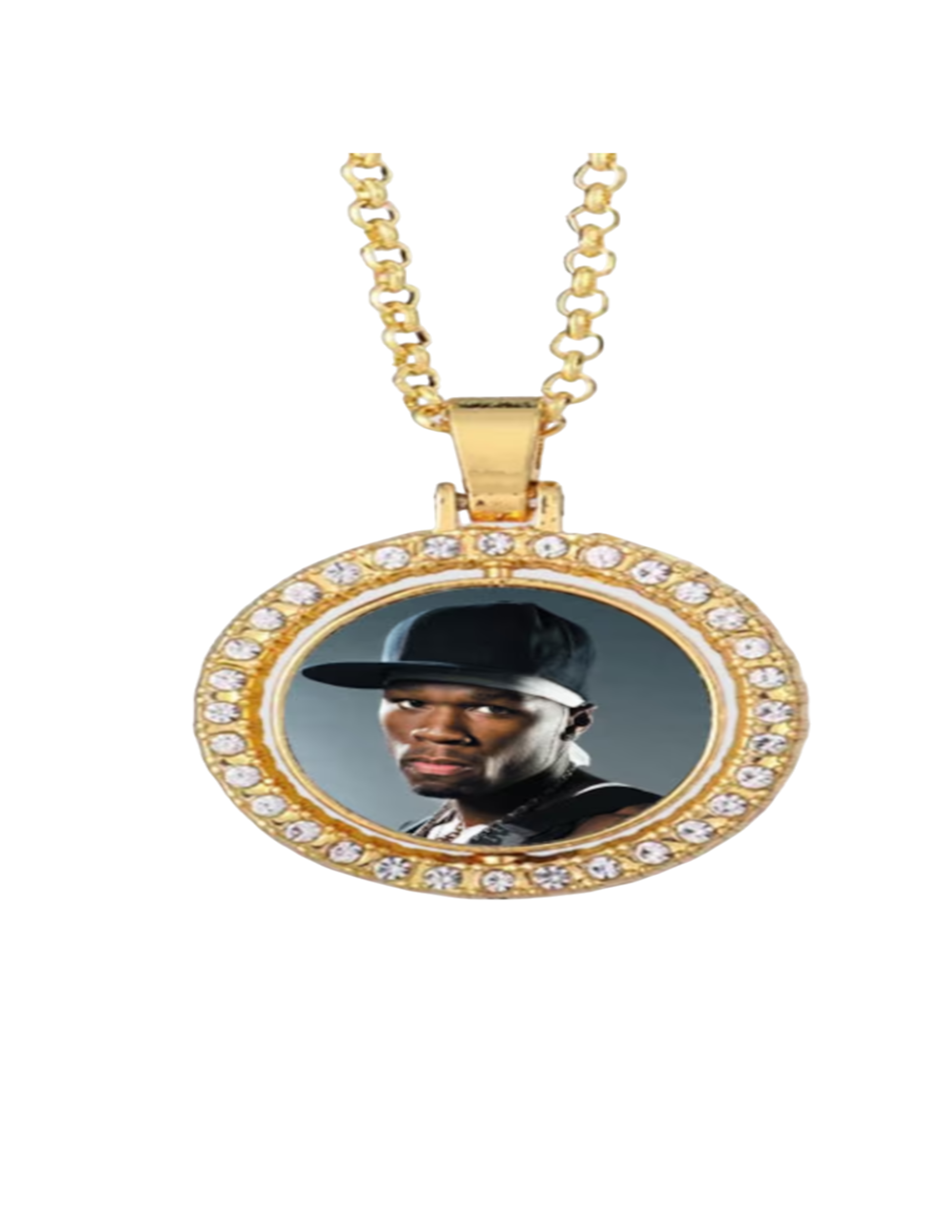 Rotatable Round Pendant Necklace(DOUBLE SIDED)